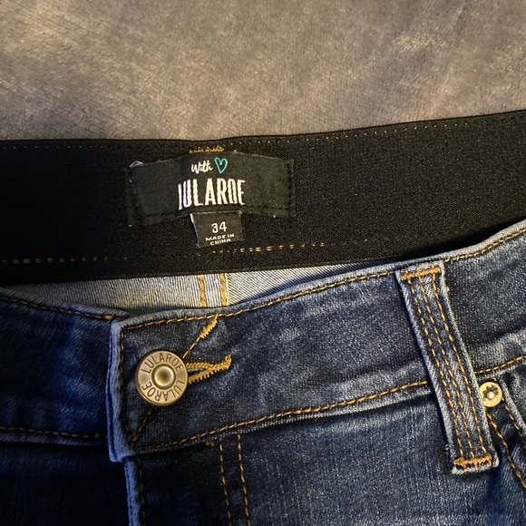 Lularoe slightly distressed jeans - Picture 3 of 3